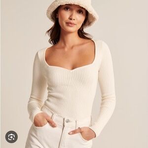 Abercrombie long sleeve sweater bodysuit